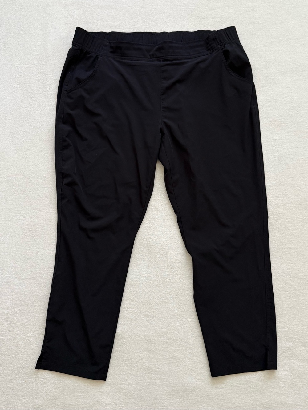 Eddie Bauer Traveler Ankle Pants Women’s XL Black Stretch Travel